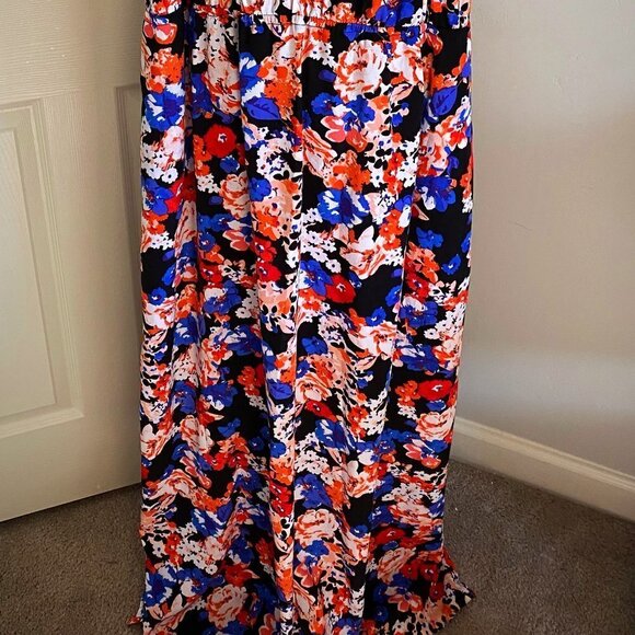 Heidi Weisel Red and Blue Floral maxi - Picture 4 of 9